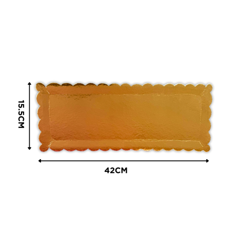 Podmetač zlatni kartonski za rolat 42x15,5cm