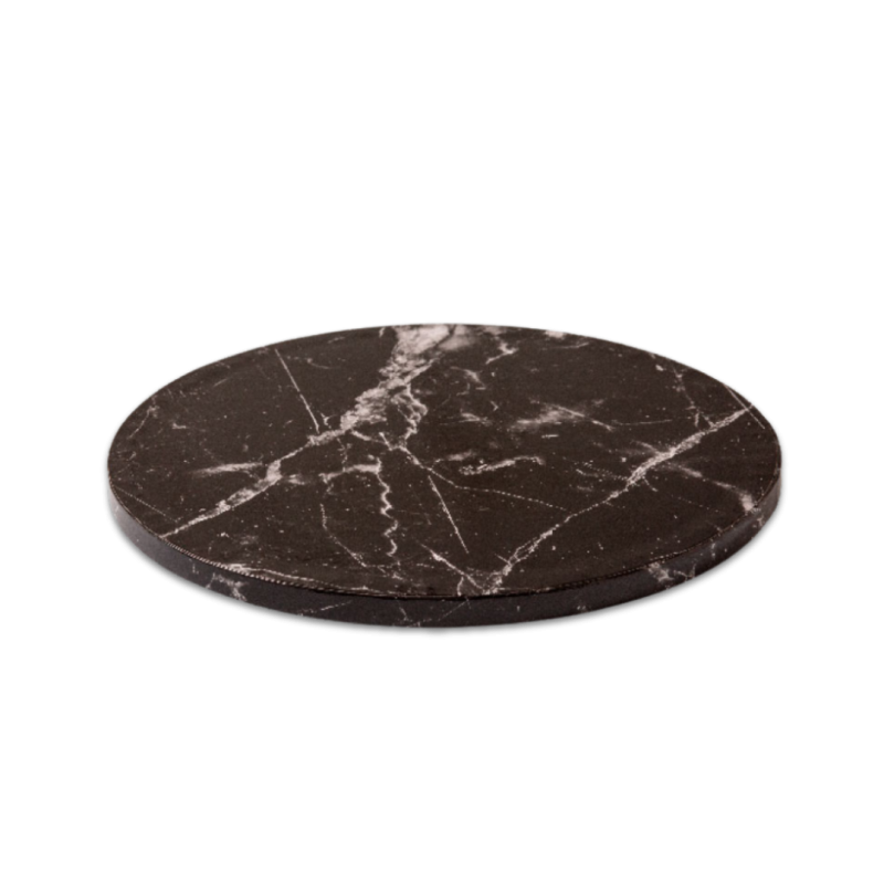 Podmetač za tortu tvrdi crni mermer fi 36cmxH1,2cm