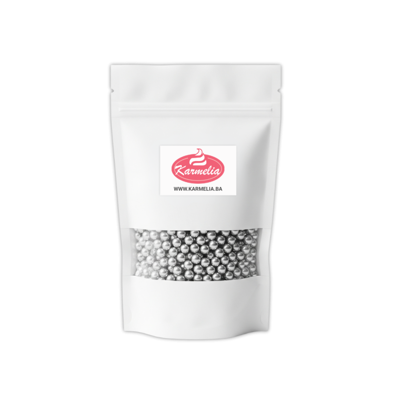 Jestive perle srebrene sjajne No2. 100g