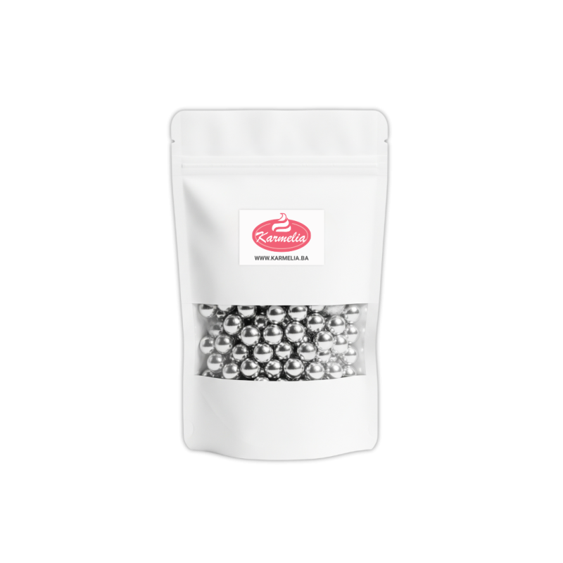 Jestive perle Srebrene sjajne No.4 50g