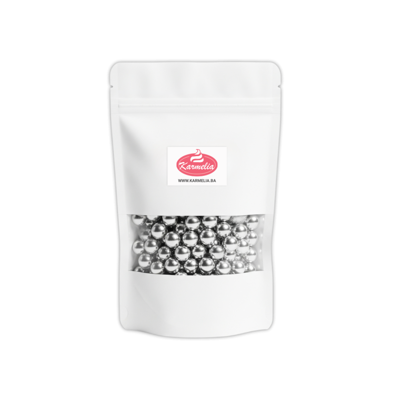 Jestive perle srebrene sjajne No.4 100g