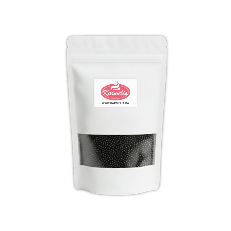 Šećerne perle crne 2mm 100g