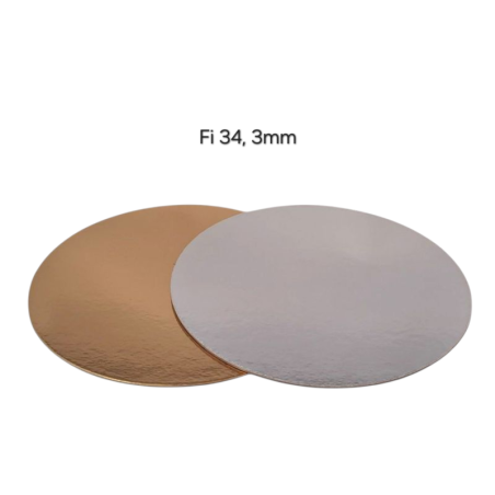 Podmetač Zlatni/Srebreni 3mm- fi 34 cm