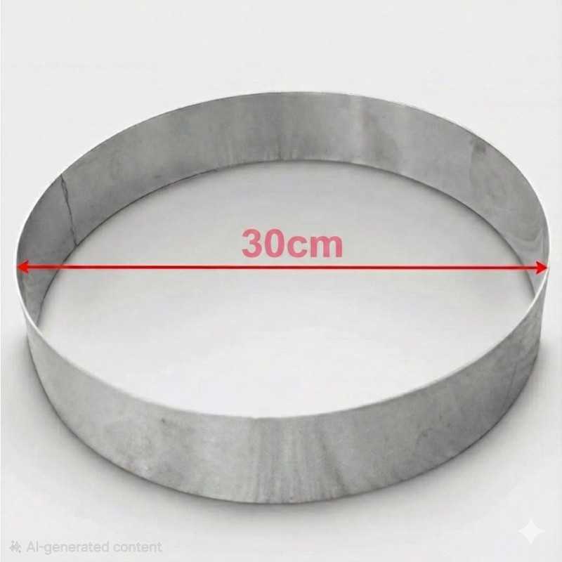 Okrugli inox kalup Fi 30xH7cm Karadag Metal