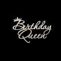 BH Topper Birthday Queen zlatni