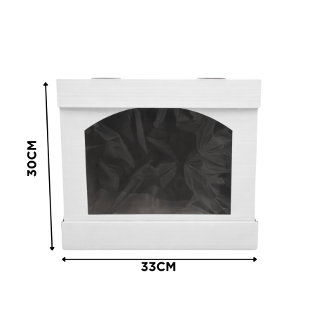 Kartonska Kutija Kocka Prozor 33x33x30 cm-sklopiva iz 3 dijela