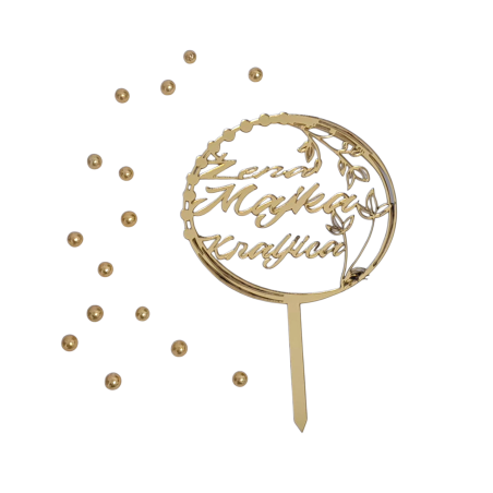 BH Topper Žena,Majka,Kraljica- zlatni