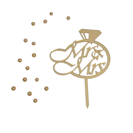 BH Topper Mr&Mrs zlatni prsten