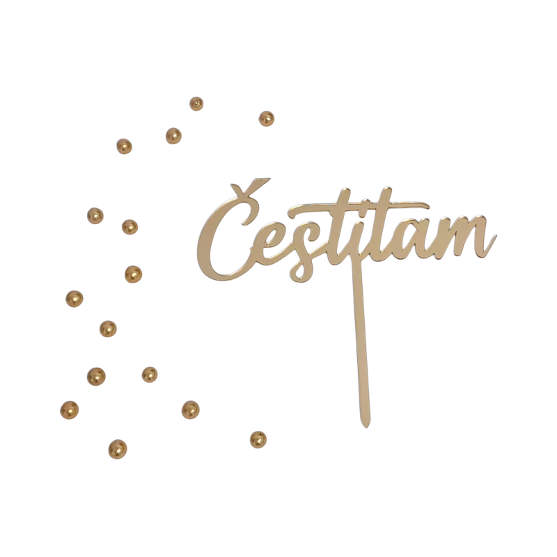 BH Topper Čestitam Zlatni