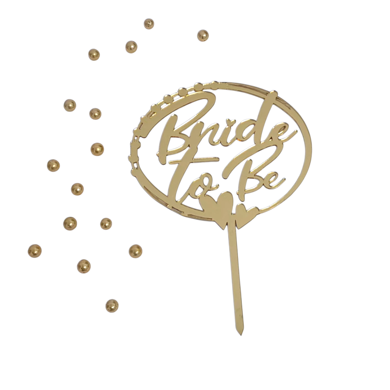 Bh topper zlatni Bride to be krug