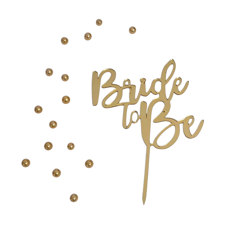 Bh topper zlatni Bride to be