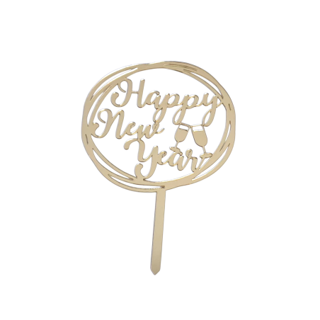 BH Topper Happy New Year-zlatni