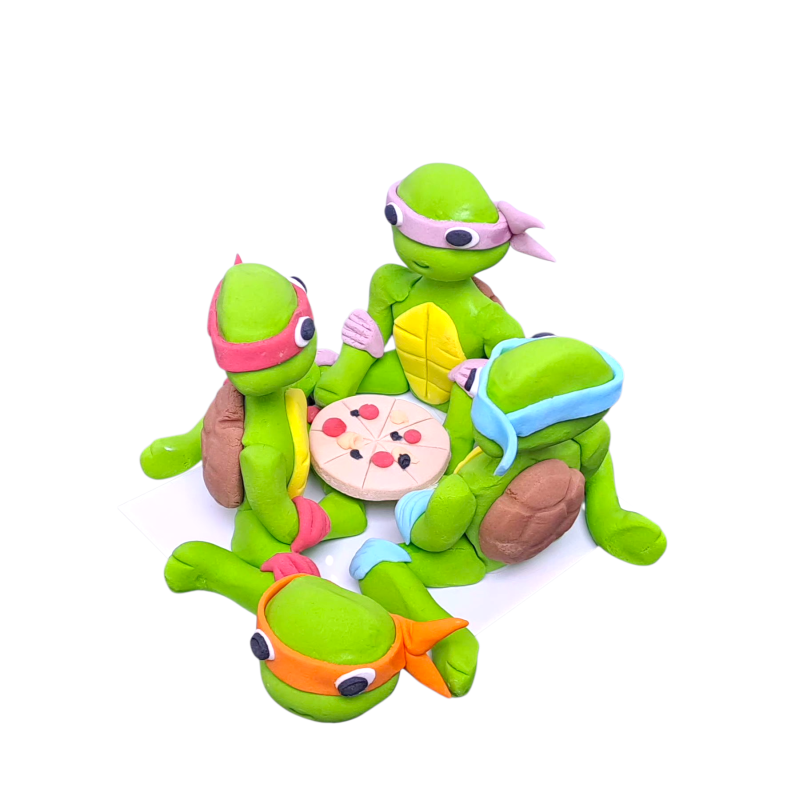 Nindže modelovane 1/1 Fondan figura