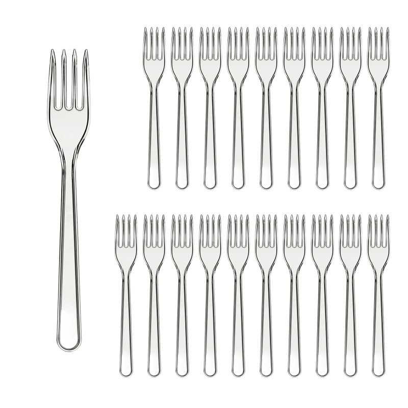 Plasticne Viljuške Lux 100/1 prozirne