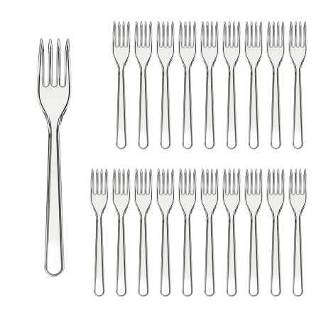 Plasticne Viljuške Lux 100/1 prozirne