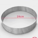 Okrugli Inox kalup Fi 24 x H7 cm Karadag Metal