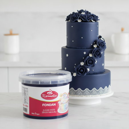 Karmelia Fondan 1 kg Tamno plavi