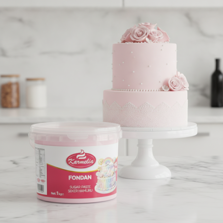 Karmelia Fondan 1 kg Svijetlo roze