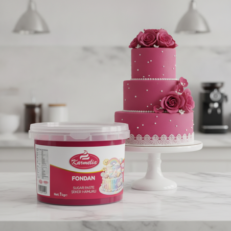 Karmelia Fondan 1 kg Fuksija