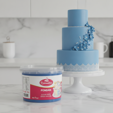 Karmelia Fondan 1 kg Svijetlo plavi