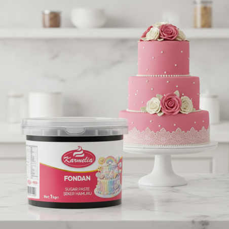 Karmelia Fondan 1 kg Roze