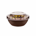 PVC Desert čaša prozirna za puding+poklopac 100x70 mm 220cc 15/1