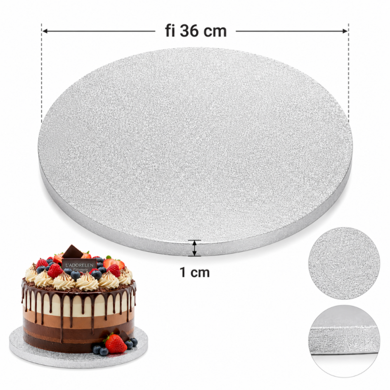 Lux podmetač srebreni fi 36cm
