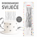 Svijeca Srebrena Vijugava 6/1