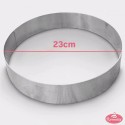 Okrugli inox kalup 23cmxH7cm Karadag Metal