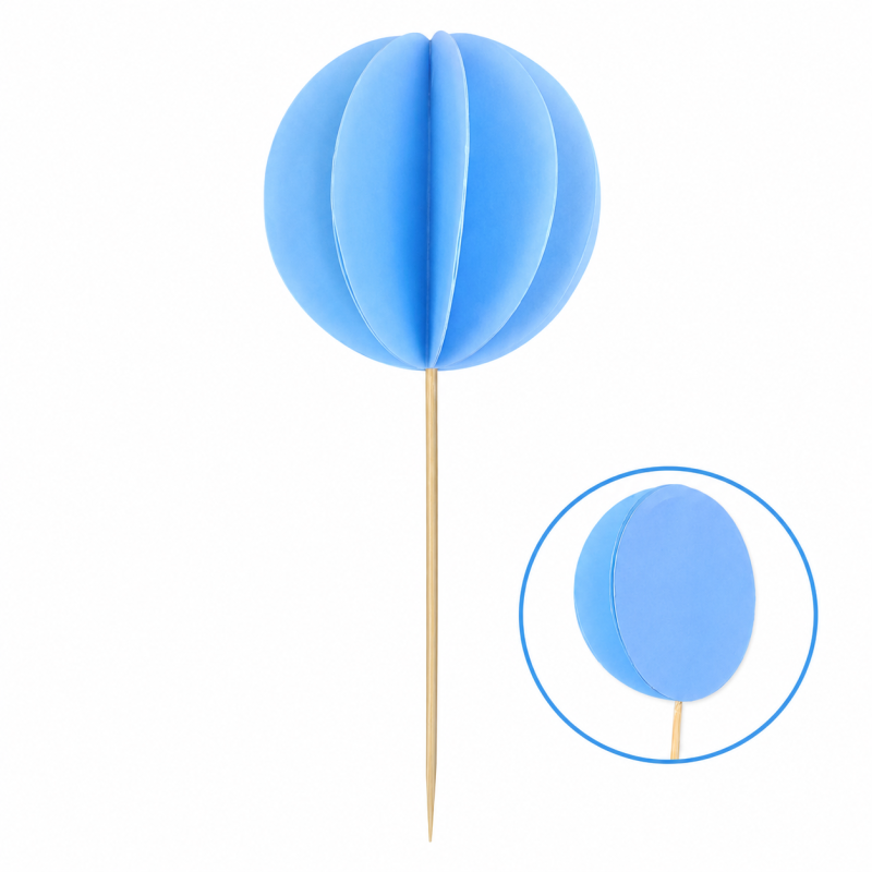 DS 3D Topper papirni balon plavi