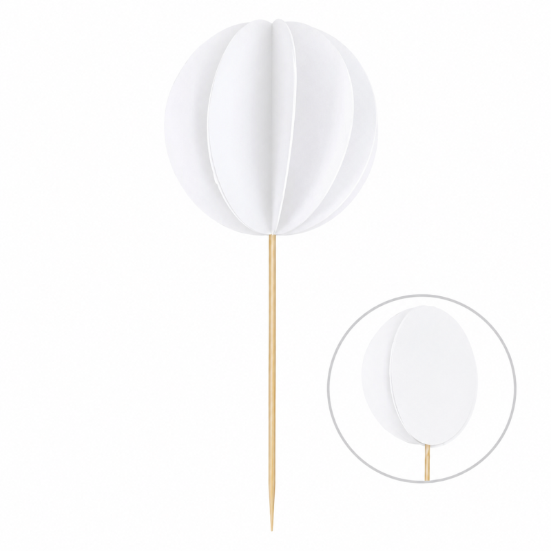 DS 3D Topper papirni balon bijeli