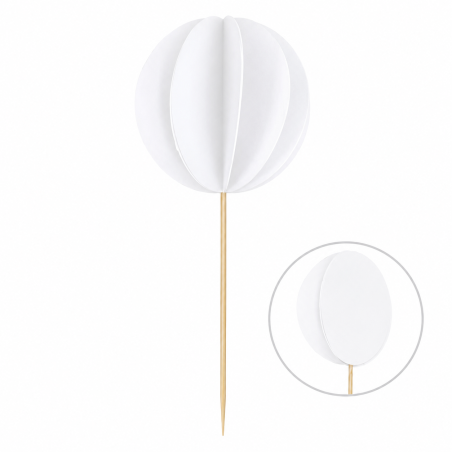 DS 3D Topper papirni balon bijeli