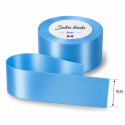 Saten traka 4 cm svijetlo plava