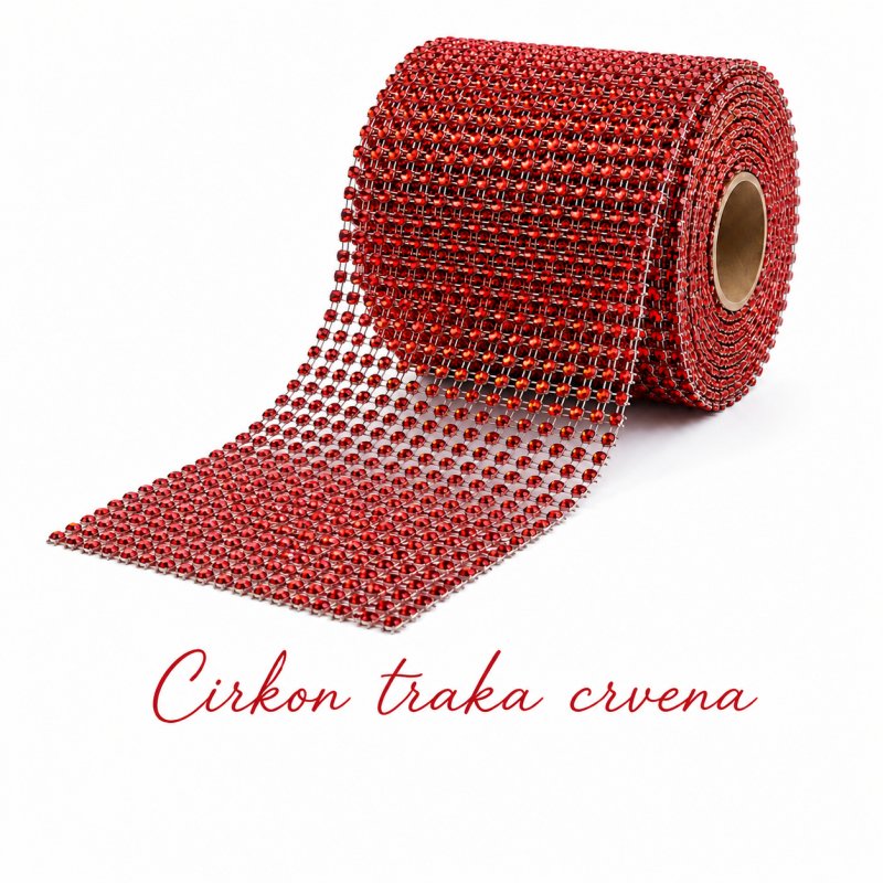 Cirkon traka crvena 1m x 12 cm