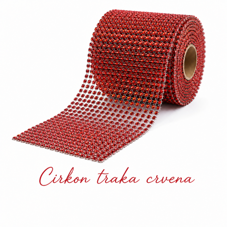 Cirkon traka crvena 1m x 12 cm