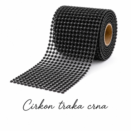 Cirkon traka crna 1m x 12 cm