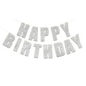 Topper banner Happy Birthday srebreni 12/1