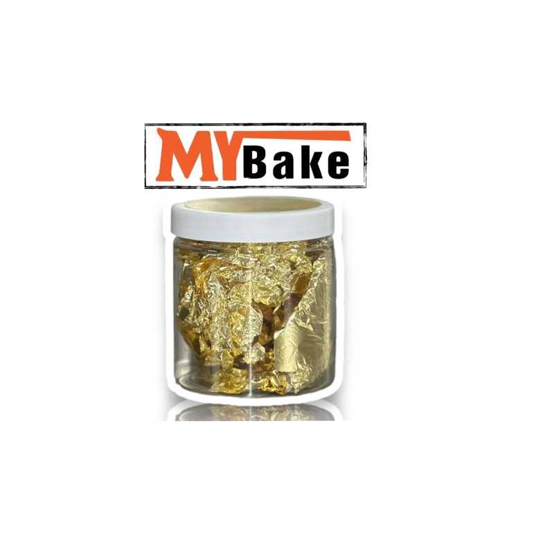 MyBake Dekorativni Zlatni Listići u Kutiji 8 kom. 16x16