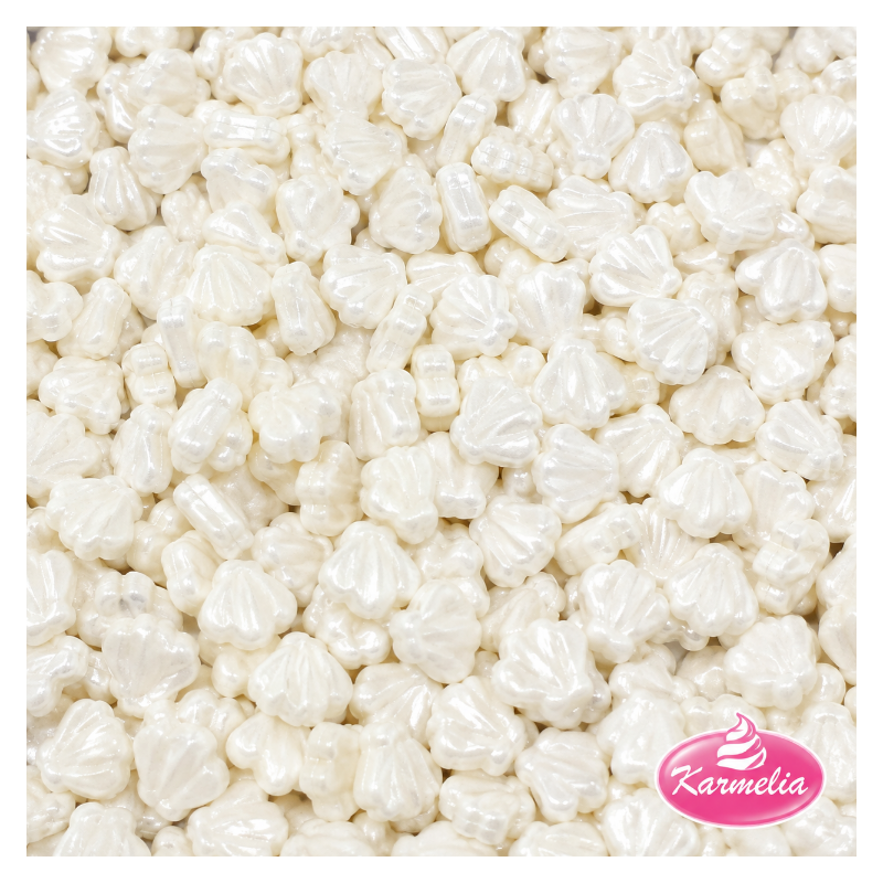 Jestive Perle u Obliku Krune 100g - Bijele