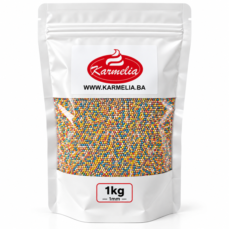 Jestive Perle 1kg 1mm - Šarene Mat