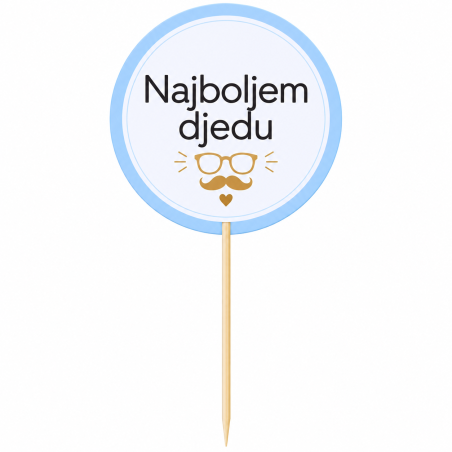DS 3D Toper Komad Najboljem djedu