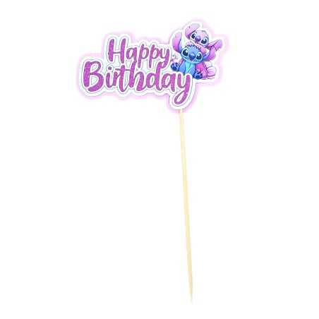 DS 3D Toper Komad Happy Birthday Stich & Angel
