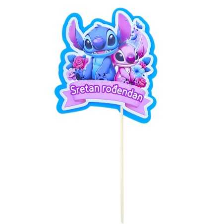 DS 3D Toper Komad Sretan rođendan Stich