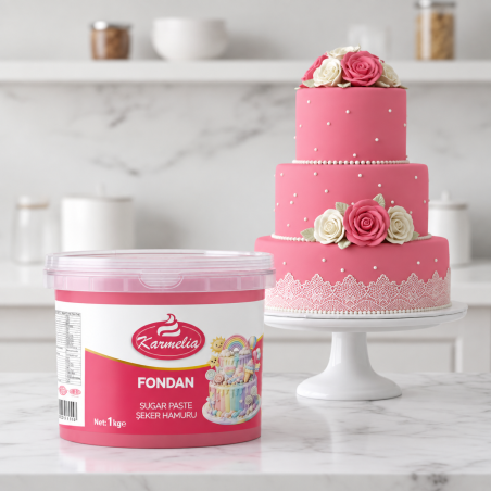 Karmelia Fondan 1 kg Roze