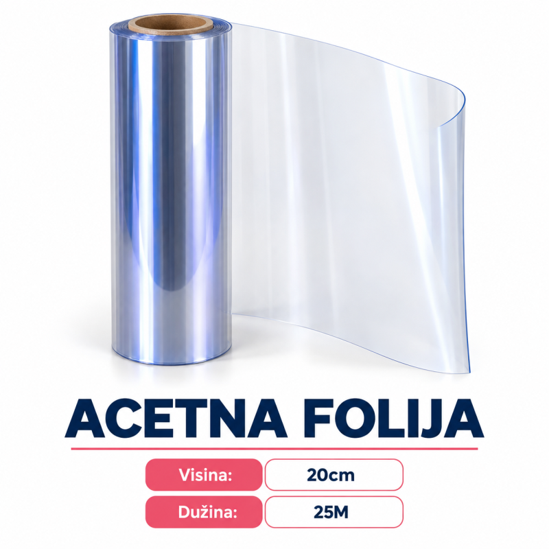 Acetna folija 20cm x 25m