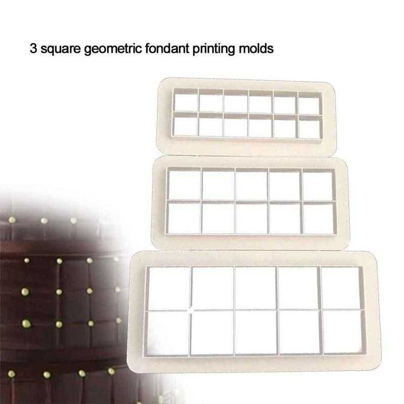 Plastični Set Sjekača 3Kom - Mozaik (Kocka)