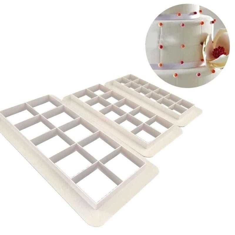 Plastični Set Sjekača 3Kom - Mozaik (Kocka)